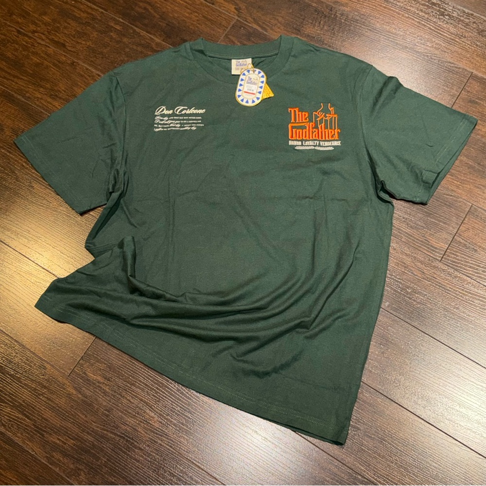 NWT! The GODFATHER x Shoe Palace Movie Promo T-Shirt Mens Size L Green